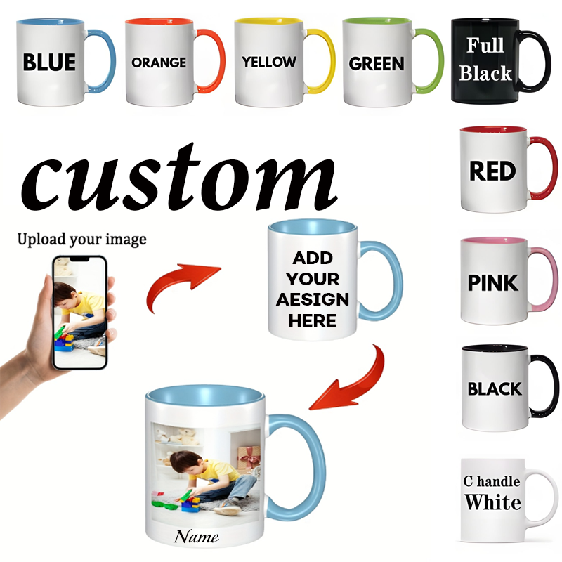 Custom Name Image Text Cup 11o - đánh giá và giá Coffee Tea Images