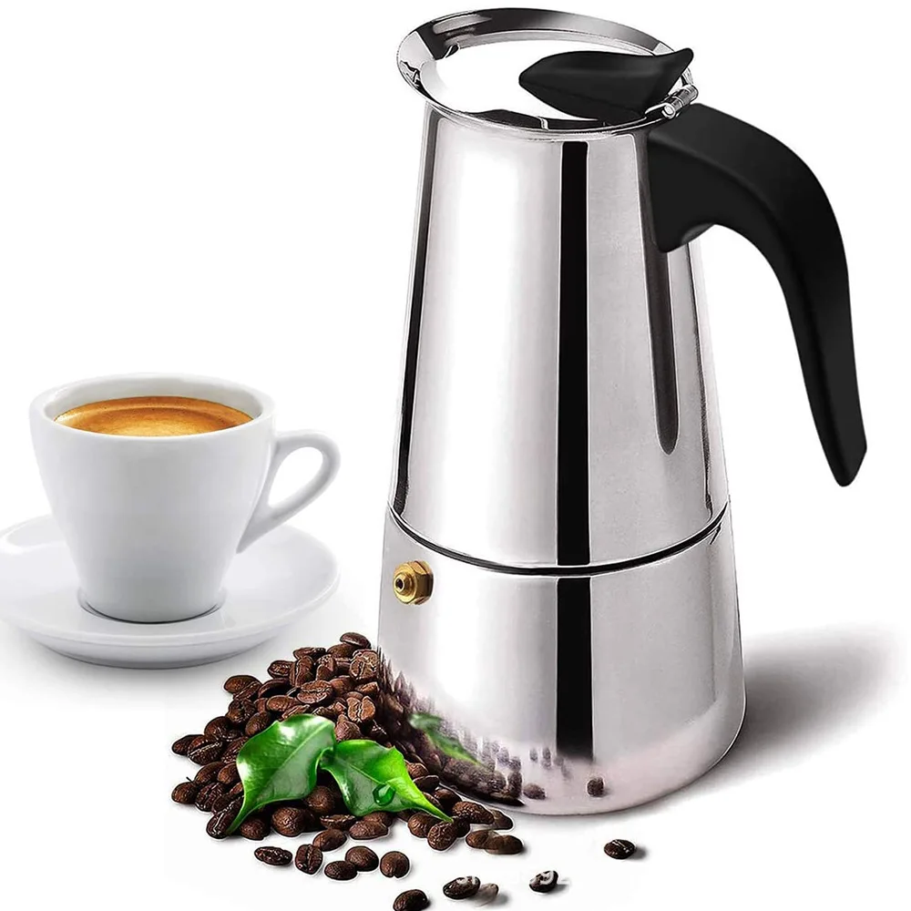Premium Stainless Steel Moka C - đánh giá và giá Moka Pot Stove