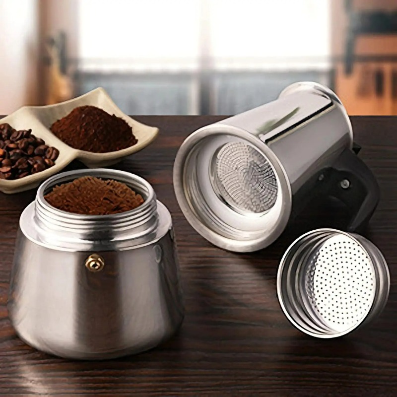 6 Cup Mocha Pot Stainless Stee - đánh giá và giá Moka Pot Stove