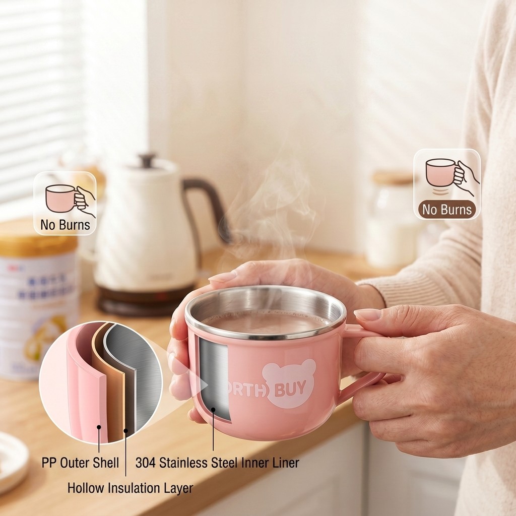 Cute Coffee Mug 304 Stainless  - đánh giá và giá Xbloom Coffee Tea