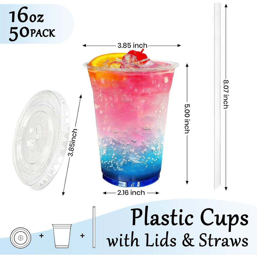 50 Pack 16oz Disposable Cups w - đánh giá và giá Coffee Tea Images