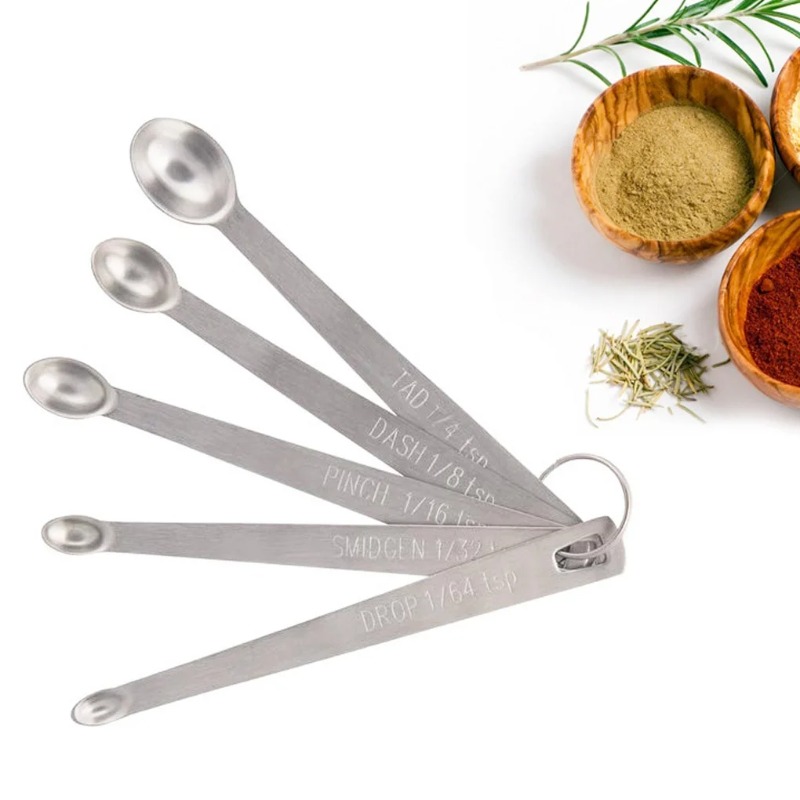 5pcs/Set Small Measuring Spoon - đánh giá và giá Coffee Tea And Sugar Set