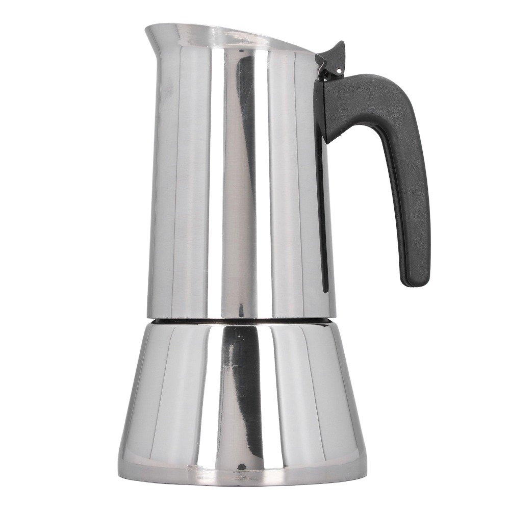 Stainless Steel Moka Pot Large - đánh giá và giá Moka Pot Stove