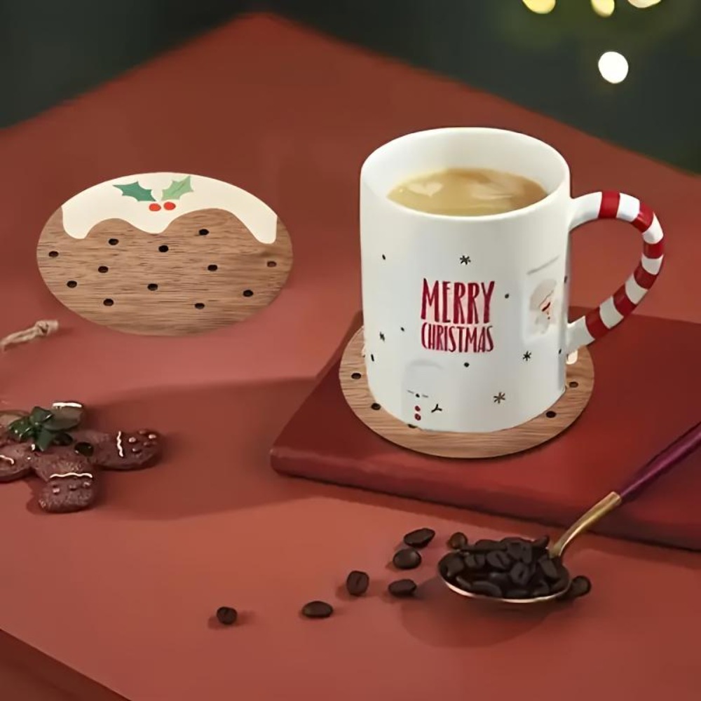 Wooden Cup Coasters Set Puddin - đánh giá và giá Coffee Tea And Sugar Set