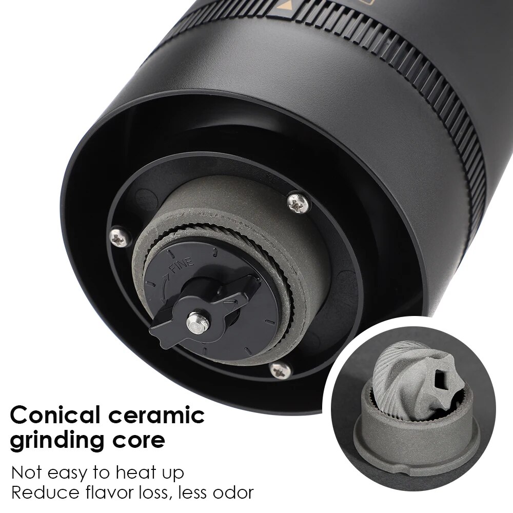 Máy xay cà phê Loại C USB phí  - đánh giá và giá Burr Hand Grinder