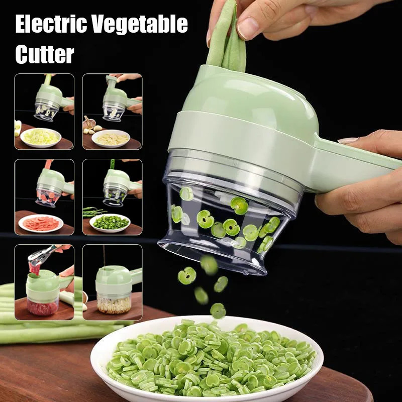 4 IN 1 Electric Vegetable Cutt - đánh giá và giá Burr Hand Grinder